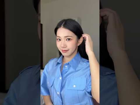 獻上🍽️💋💄粉橘調搭配有種說不上的甜蜜感 #節慶淡妝容#makeup #彩妝 #秘月期popoo
