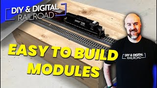 Let's Build a T-Trak Module!  Easy N Scale Model Train Module.