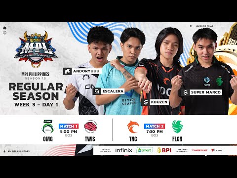 🔴 LIVE | MPL PH S15 | ENGLISH - Week 3 Day 1