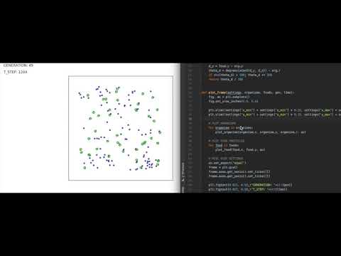 Simulation: Evolving Simple Organisms using a Genetic Algorithm