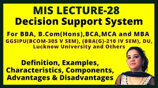 Decision Support System | DSS Components Example- Customer Relationship Management | MIS Lecture 28