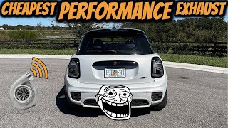 Cheapest Mini Cooper Performance Exhaust Upgrade // Under $100