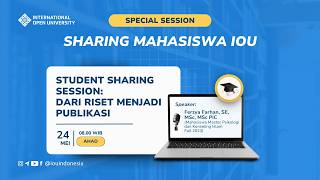 Student Sharing Session: From Research to Publication
