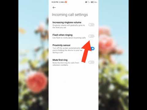 How to set flashlight on call in redmi 9 active call flash light setting flash on call #shorts