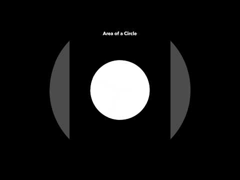 Where does the formula to calculate the area of circle come from? #maths #visualization #circle