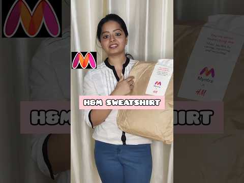 Coolest H&M Sweatshirt #youtube #shorts #myntrafinds #trending #whatiorderedvswhatigot