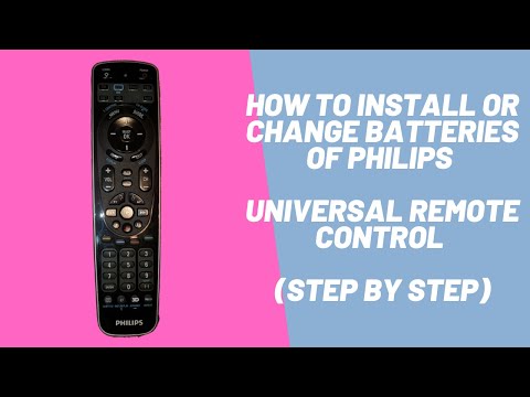 How to install or change batteries of Philips universal remote control (Step by Step)