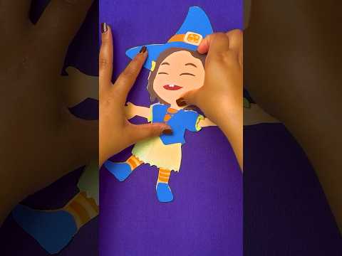 Easy Halloween Crafts 🎃! DIY Nina's Witch Costume 1-2-3! #shorts #cocomelon