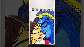 Radha Krishna Drawing Tutorial Sketch Step by Step for Beginners #youtubeshorts #shortsfeed #reels