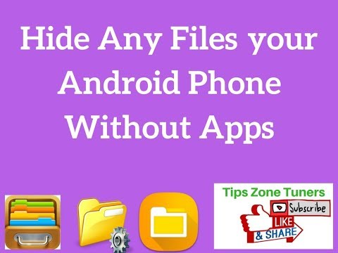 How To Hide Any Files Without Apps| how to hide apps on android
