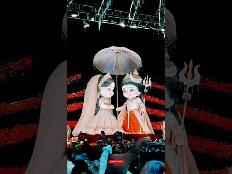 🚩 Raipur Lakhenagar Ganpati 2025/ Shiv Parvati Theme| #short #ganpati #raipur