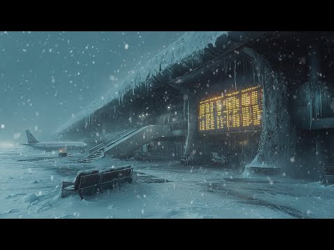 Goodbye Dejection to Fall Asleep Immediately with Snowstorm Sounds & Howling Wind | Relax, Study