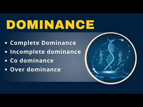 Dominance:  Complete, Incomplete, Over And Codominance || Genetics