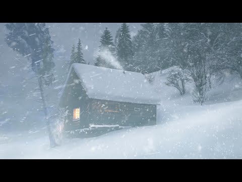 Winter Dream | Heavy Snowfall and Wind for Sleep, Relaxation, and Stress Relief