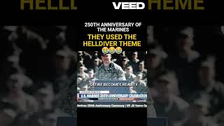 They Used The HELLDIVER Theme at The 250th Anniversary of the Marines