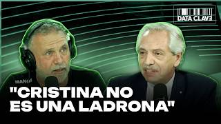 ALBERTO FERNÁNDEZ CON MAURO FEDERICO EN DATA CLAVE