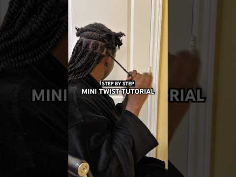 Mini Twists Tutorial with Marley Hair🎀 #minitwists #minitwiststyles #type4naturalhair #twiststyles