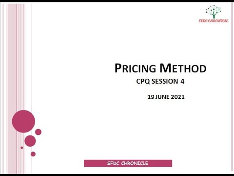 Salesforce CPQ Pricing Method : Session 4