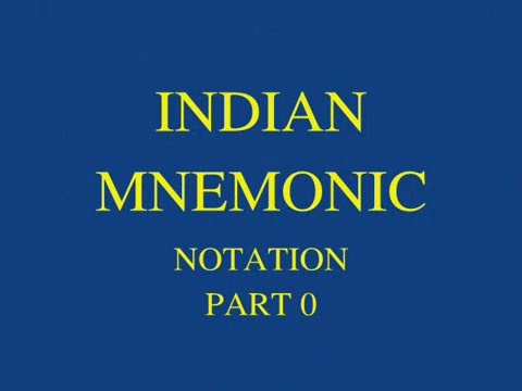 INDIAN MNEMONIC 000