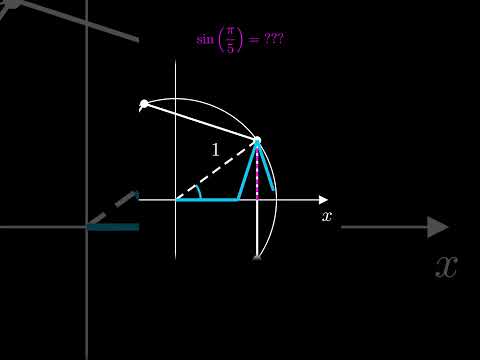 The Exact Value of sin(π/5) is Here in the Pentagon