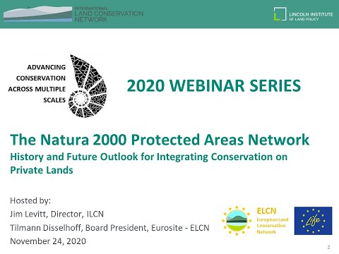 ILCN/ELCN Webinar: The Natura 2000 Protected Areas Network