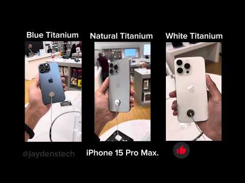 iPhone 15 Pro Max Natural Titanium vs Blue Titanium vs White Titanium!