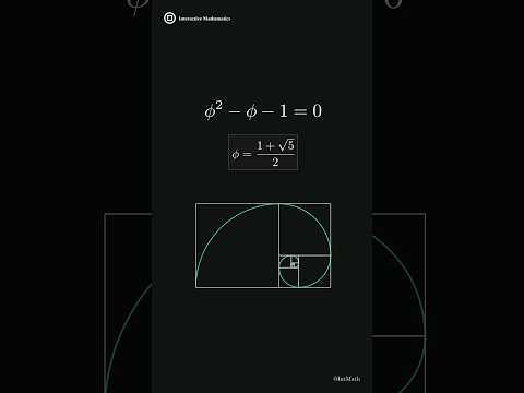 The Golden Spiral #mathematics #animation
