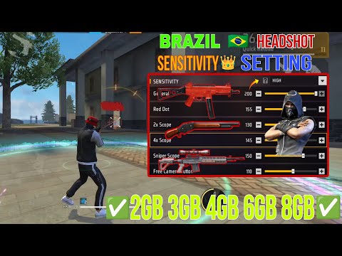 All Gun Headshot Sensitivity Setting After New OB48 Update | Free Fire Max Auto Headshot Sensitivity