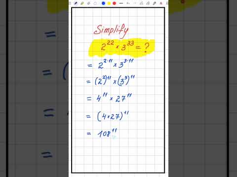 Only 1% Solve This! | 2^22 × 3^33 #math #mathematics #shorts