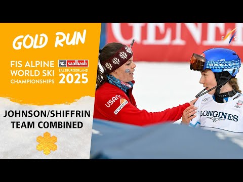 Johnson/Shiffrin climb from 4th to Team Combined gold | Saalbach 2025