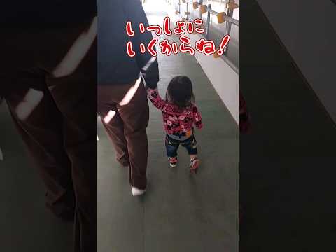 《1歳7ヶ月》おでかけ　姉ちゃんと一緒がいいんだ#日常#成長#子供#1歳児 #shortvideo#癒し#癒し#あかちゃんのいる生活#ショート#育児#short#shorts#赤ちゃん#親子#成長記録