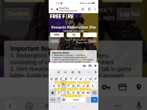 Redeem code agya jaildi redeem karlo #redeemcode #ffpl #freefireindia