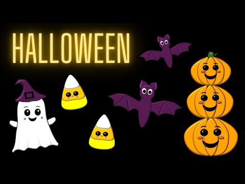 Baby Sensory Video | HALLOWEEN | High Contrast Colours, Music and Fun Animation.