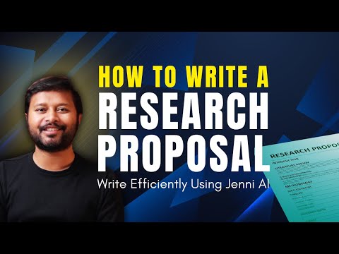 How to Write a Research Proposal EFFICIENTLY Using AI | Step-by-Step Tutorial