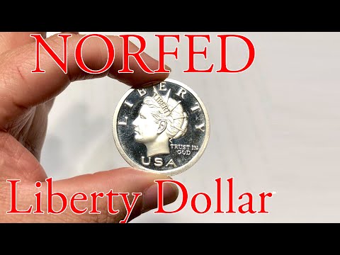 The NORFED Liberty Dollar 1oz Silver Round - United States vs Bernard Von Nothaus
