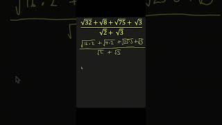 Can you simplify this? Many will fail ! #mathproblem #fractionmath #squareroots  #mathhelp