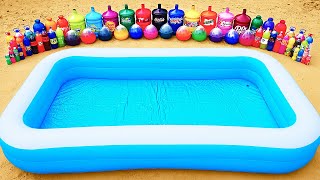 Water Slide Experiment: Giant Pool with Toothpaste Eruption, Big Coca Cola, Fanta, Sprite and Mentos