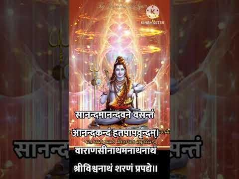 Kashi Vishwanath mantra/सानन्दमानन्दवने वसन्तं आनन्दकन्दं #shorts #ytshorts #shiv #mauniamavasya2025