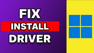 How To Fix Install Driver To Show Hardware On Windows 11