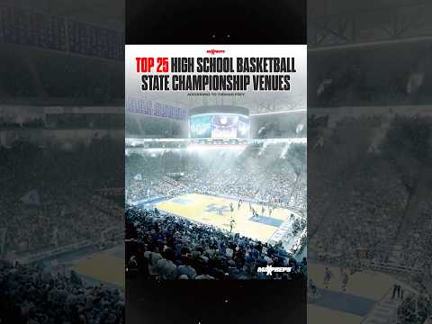 The TOP state championship venues for HS basketball 🏟️ 🏀 #shorts