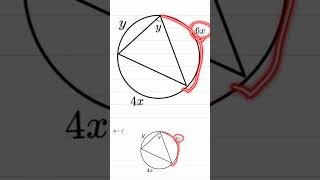 Find X inscribed angle❓️ 👨‍🏫 #learnmath  #geometry