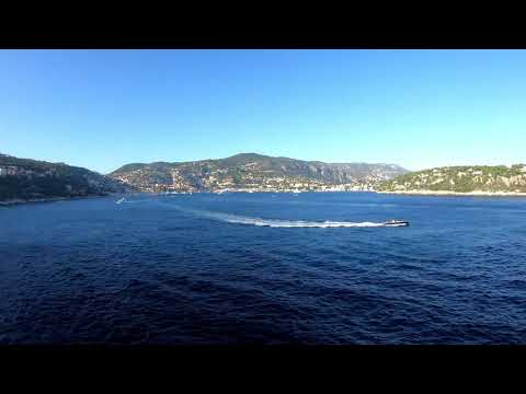 2019.09.28 Villefranche Leaving Port Timewarp 30x  300x with Audio