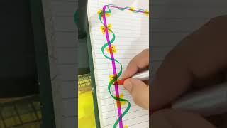 DIY Assignment easy assignment decoration #shortsvideo #dailydiary #diy #diycrafts