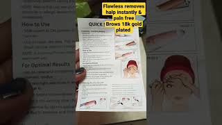 #flawless brows machine || removes help instantly &pain free || perfect for eyebrows 💯✅✅
