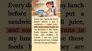 English listening & reading practice || English short story for kids & begginers #shorts