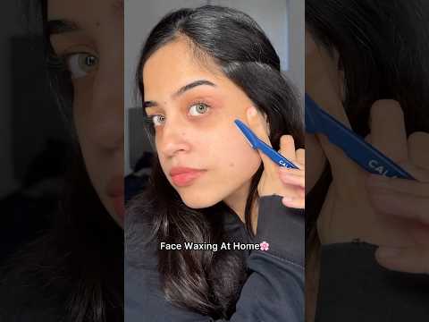 Monthly face waxing at home 🌸 it literally reduced my facial hair!!