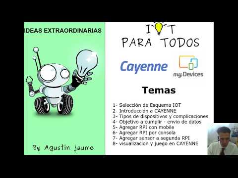 IOT - Solución con Broker gratuito CAYENNE, microcontroladores y sensores