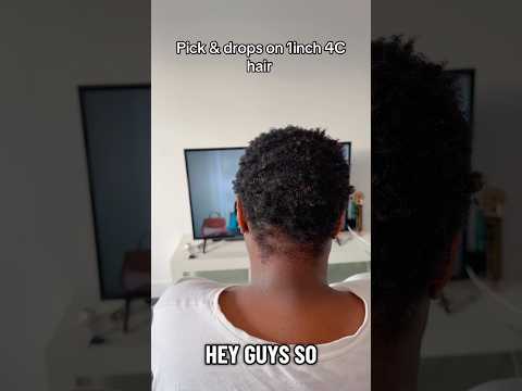 Pick and drop braids on 4C 1inch hair 🥰 #pickanddrop #short4chair #4chair #braids #braidinghair