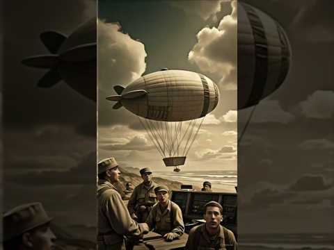 The WWII Blimp That Returned Without Its Crew . #WWIIMystery #MissingCrew #UnsolvedHistory