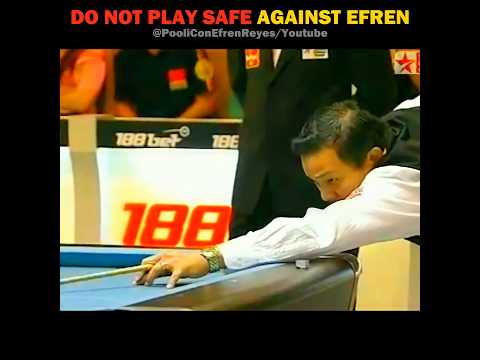 Do Not make a Safety shot like this against Efren Reyes